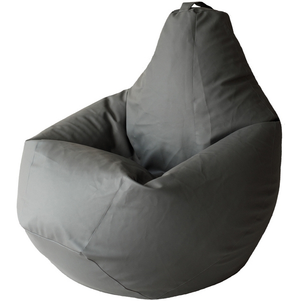 

Кресло мешок Dreambag Груша Серая Экокожа (L, Классический) 5022411, Серый, 5022411