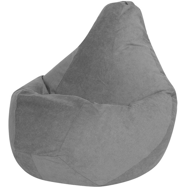 

Кресло мешок Dreambag Груша Серый Велюр (2XL, Классический) 5023331, 5023331
