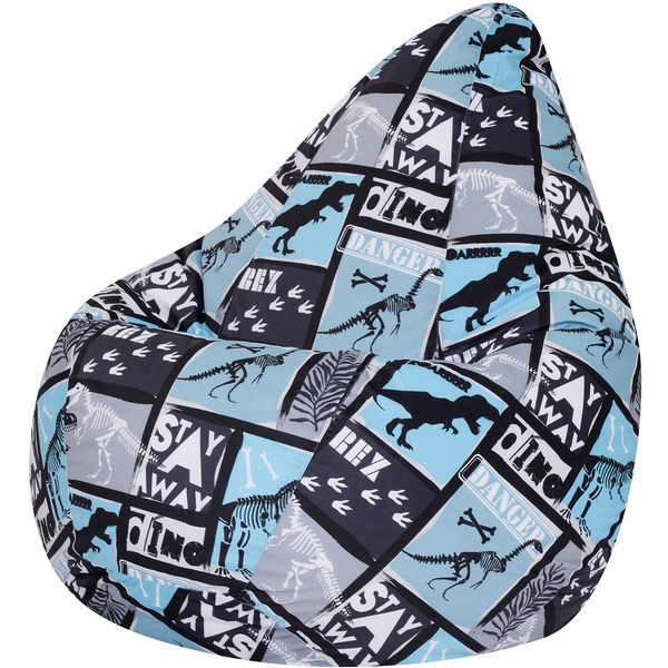 

Кресло мешок Dreambag Груша Тиранозавр (L, Классический) 5032011, Серый, 5032011