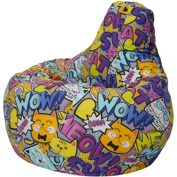 

Кресло мешок Dreambag Груша Boom (2XL, Классический) 5033931, Серый, 5033931