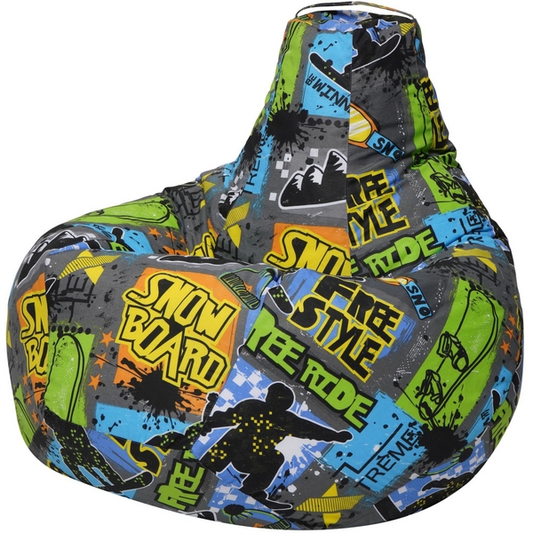 

Кресло мешок Dreambag Груша Freestyle (L, Классический) 5034011, Серый, 5034011