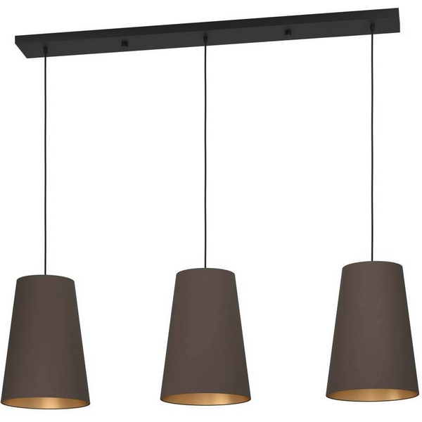 Изображение товара Подвесной светильник Eglo Petrosa 390196 с тканевым абажуром для гостиной и кухни