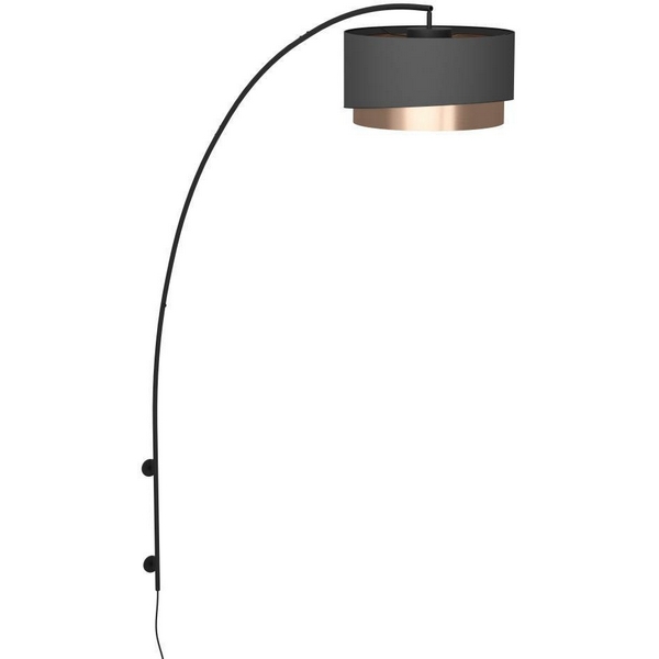 Изображение товара Торшер с сенсорным выключателем Eglo Manderline 390406, стиль модерн, металл ткань черный