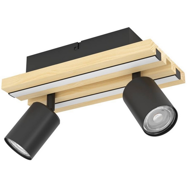 

Настенно-потолочный светильник светодиодный Eglo Gesteira 390522 14W LED 3000K, 1100lm, сталь, дерево, черный, коричневый, черный, Gesteira 390522