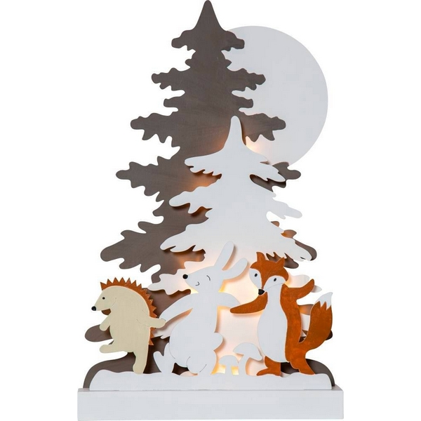 

Световая фигура светодиодная на батарейках с выключателем Eglo FOREST FRIENDS 411292, Серый, FOREST FRIENDS 411292
