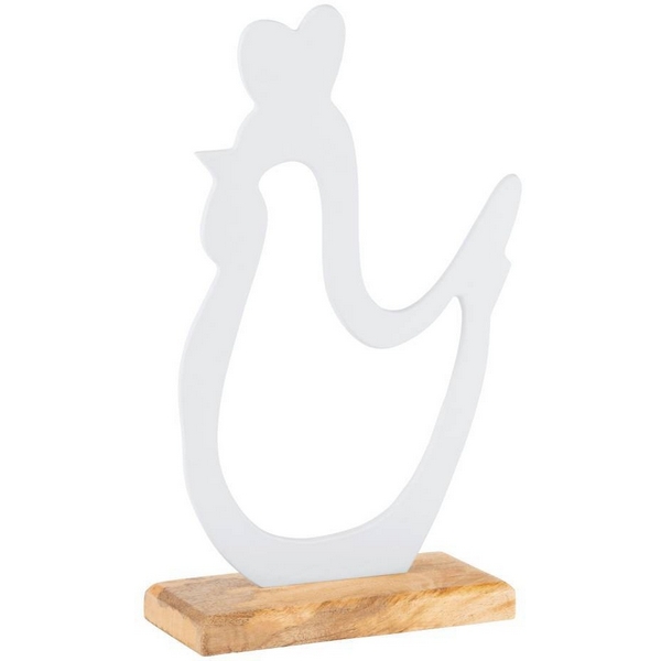 

Фигурка Курица Eglo Amoatsy 427378 L170, B70, H290 алюминий, дерево белый, натуральный, Amoatsy 427378