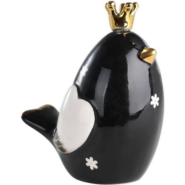 

Фигурка Птица Eglo Landjut 427924 L123, B77, H133 керамика, черный, белый, золотой, Landjut 427924