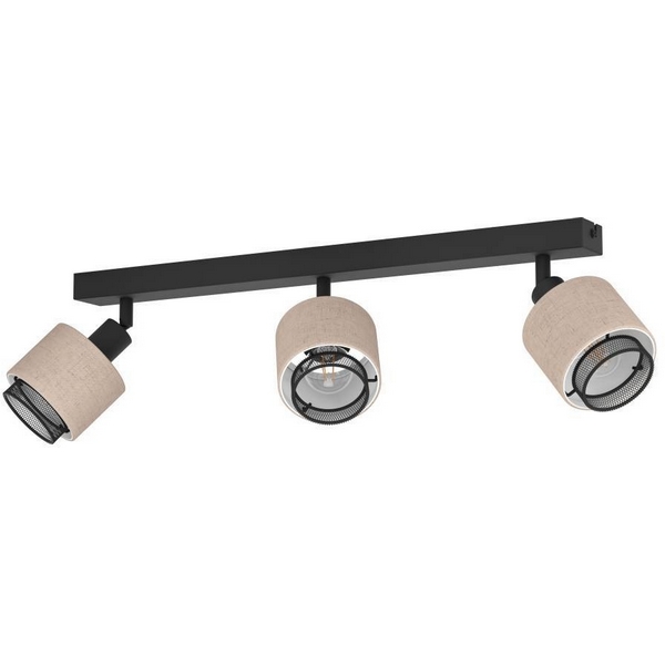 

Спот Eglo Rosley 43658 3x40W(E14), сталь, черный, текстиль, натуральный, Rosley 43658