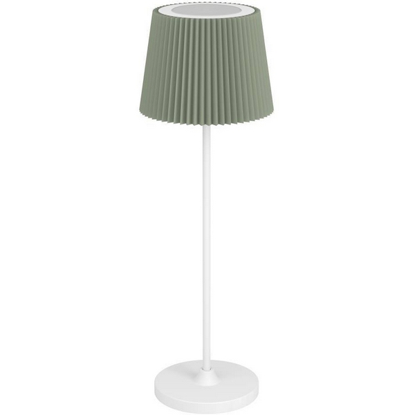 

Настольная лампа с аккумулятором, диммируемая, сенсорная Eglo Leonero 75933 3,8W(LED), 2400K, 3000K, 4000K, 300lm, сталь, белый/текстиль, зелен, Зеленый, Leonero 75933