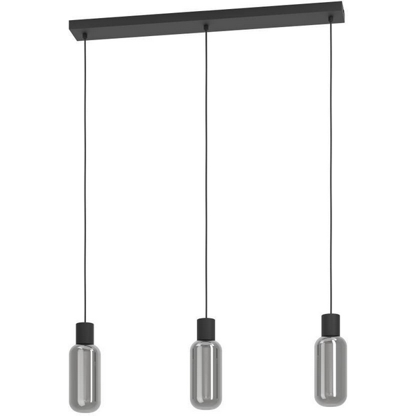 Изображение товара Подвесной светильник Eglo Majone 901005 с 3 LED лампами 4W модерн черный стекло