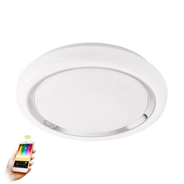 

Настенно-потолочный светодиодный светильник управляемый смартфоном Capasso-c 96686 (Eglo), Белый, Capasso-c 96686