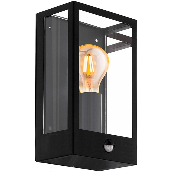 

Настенный уличный фонарь с датчиком движения IP44 Eglo Alamonte 99587, Черный, Alamonte 99587