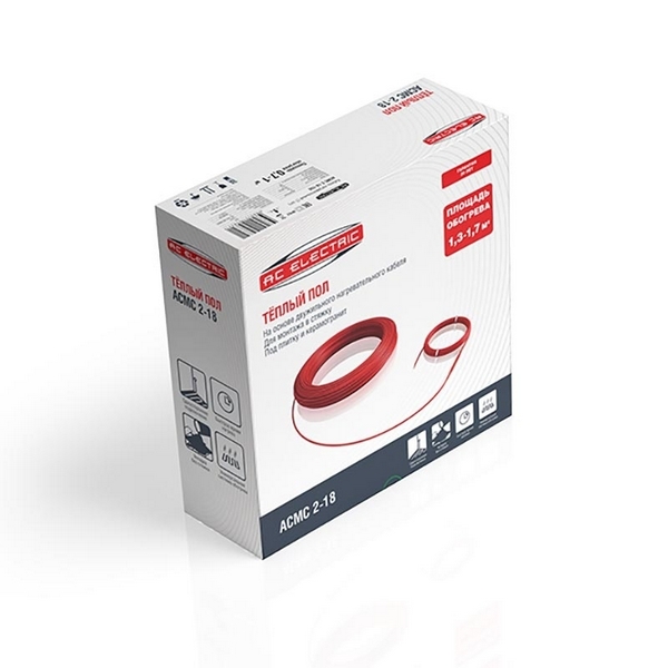 

Кабель нагревательный AC Electric ACMC 2-18-500 (комплект теплого пола) Master Cable НС-1221161, Master Cable НС-1221161