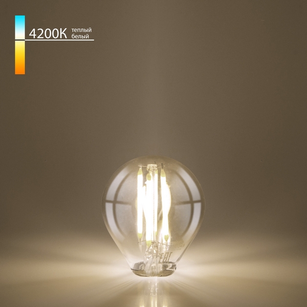 

Филаментная светодиодная лампа 8W 4200K E14 (G45 прозрачный) Elektrostandard BLE1446, BLE1446