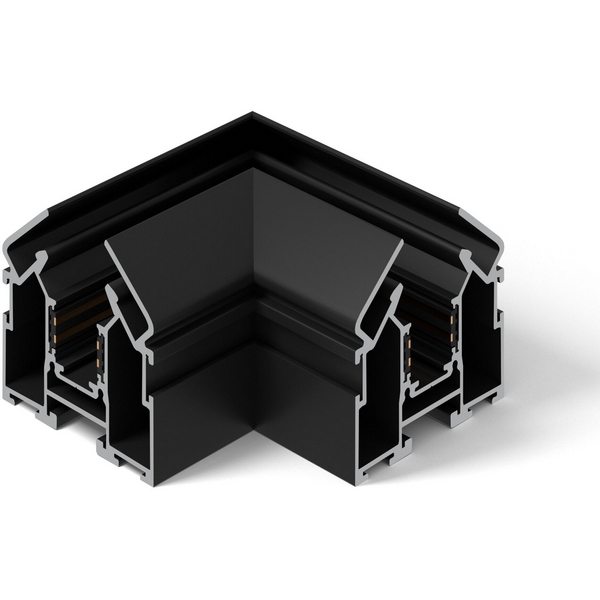Коннектор угловой внутренний для шинопровода в натяжной потолок (черный) Elektrostandard Slim Magnetic 85124/00