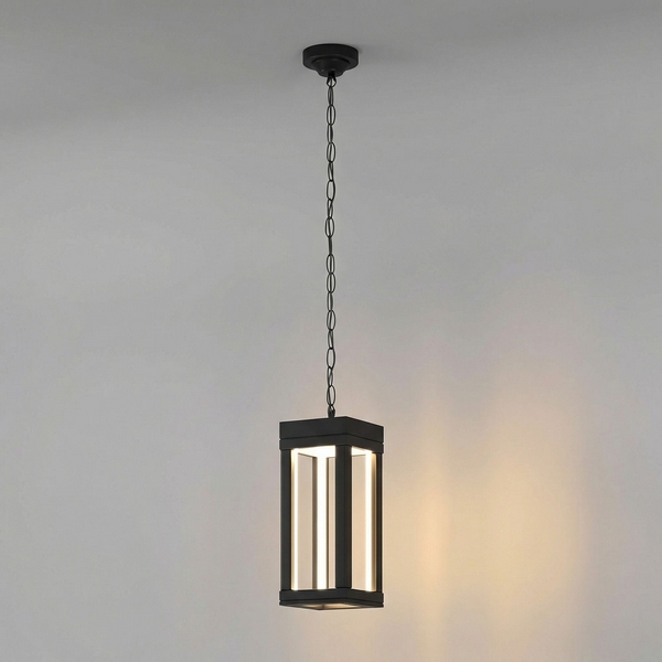 Изображение товара Подвесной уличный светильник светодиодный Elektrostandard Frame 1528 TECHNO LED 3000K чёрный