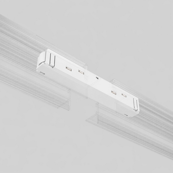Прямой коннектор (белый) Elektrostandard Slim Magnetic 95135/00