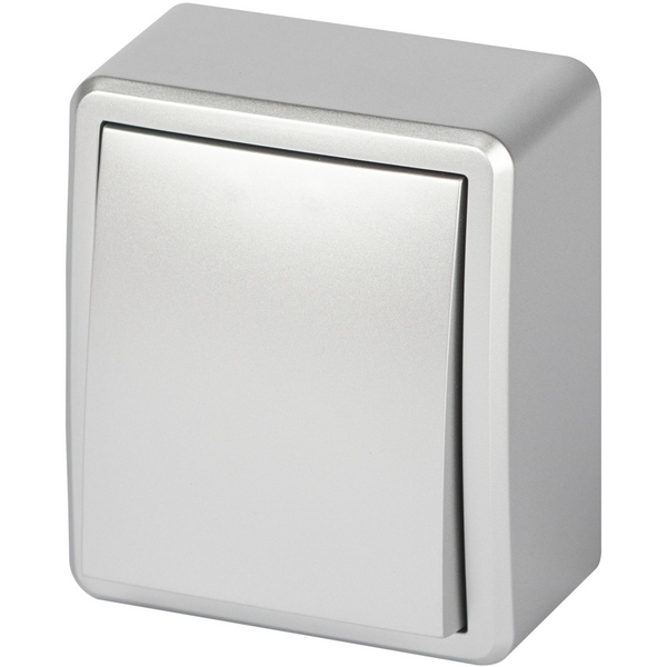 

Выключатель накладной одноклавишный (алюминий) ЭРА 11-1201-03, 11-1201-03