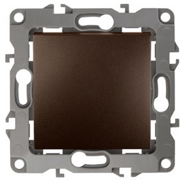 Изображение товара Выключатель одноклавишный бронзовый ЭРА 12-1001-13 стильный надежный монтаж