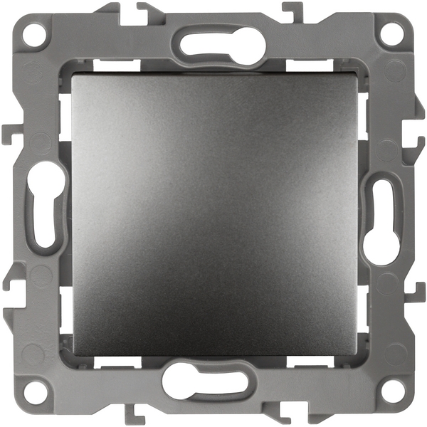 

Выключатель встраиваемый одноклавишный (графит) ЭРА 12-1101-12, 12-1101-12