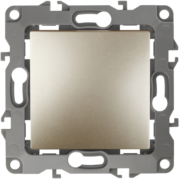 

Проходной переключатель одноклавишный встраиваемый (шампань) ЭРА 12-1103-04, 12-1103-04