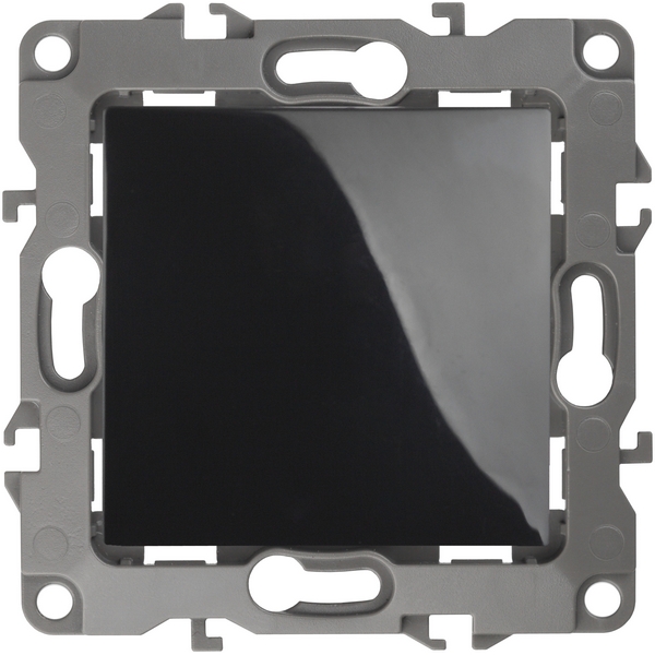 

Проходной переключатель одноклавишный встраиваемый (черный) ЭРА 12-1103-06, 12-1103-06