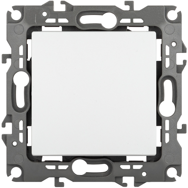 

Перекрестный переключатель одноклавишный встраиваемый (белый матовый) ЭРА 12-1108-01М, 12-1108-01М