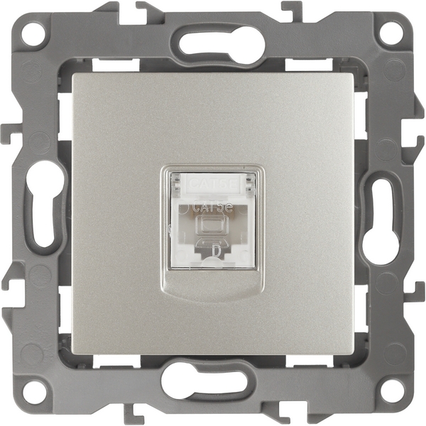 

Розетка встраиваемая Ethernet RJ-45 (перламутровый) ЭРА 12-3107-15, 12-3107-15