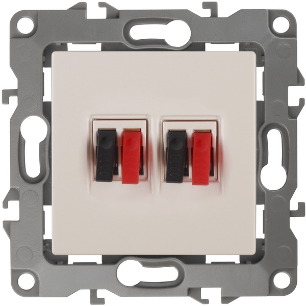 

Акустическая розетка двойная (слоновая кость) ЭРА 12-3112-02, 12-3112-02