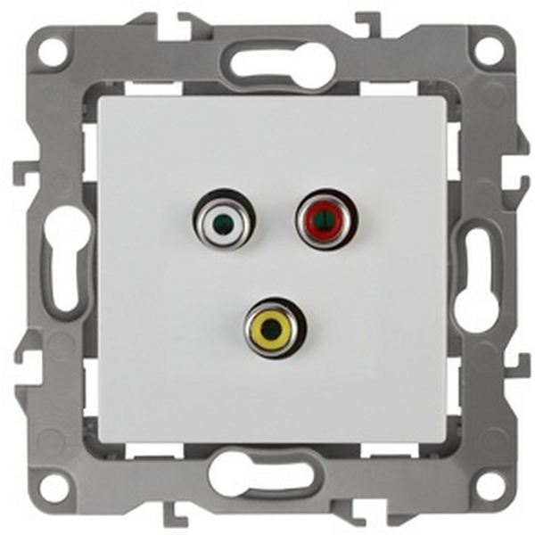 

Розетка RCA (белый) ЭРА 12-3113-01, 12-3113-01