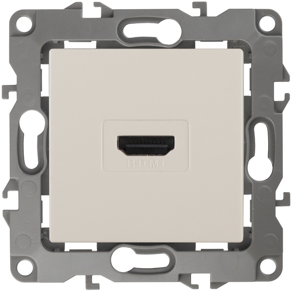 

Розетка встраиваемая HDMI (слоновая кость) ЭРА 12-3114-02, 12-3114-02