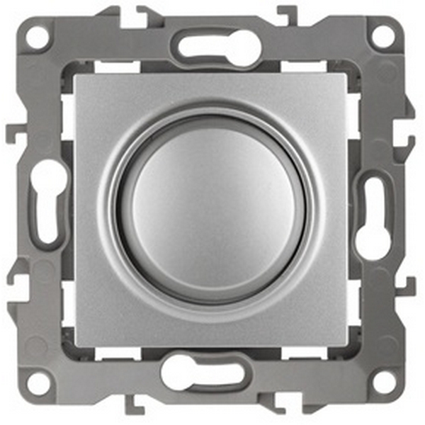 Изображение товара Диммер встраиваемый ЭРА 12-4101-03 алюминиевый для регулировки освещения