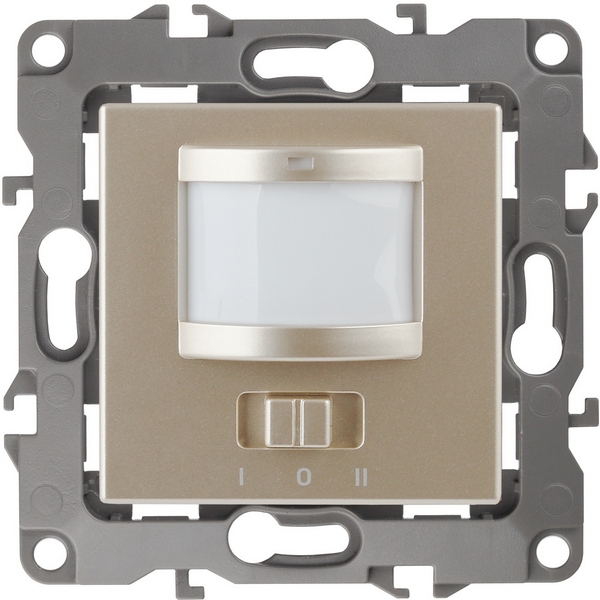 Изображение товара Датчик движения встраиваемый двухпроводный с подсветкой ЭРА 12-4103-04 шампань