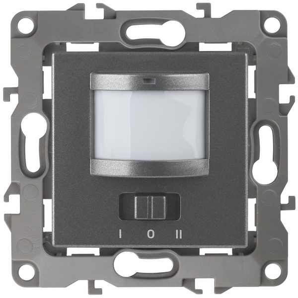 

Датчик движения встраиваемый двухпроводный с подсветкой (графит) ЭРА 12-4103-12, 12-4103-12