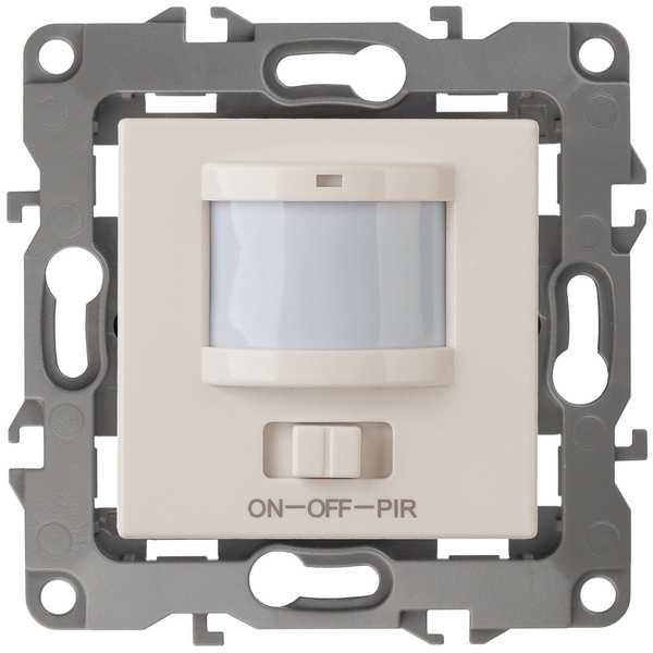 

Датчик движения встраиваемый двухпроводный с подсветкой (слоновая кость) ЭРА 12-4104-02, 12-4104-02