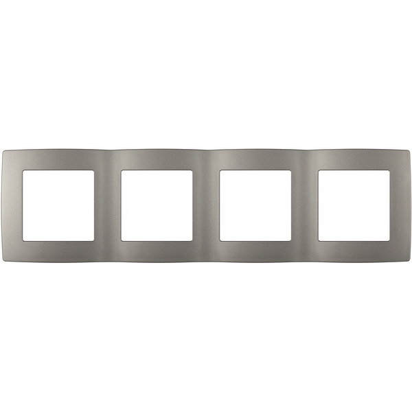 

Рамка на 4 поста (титан) ЭРА 12-5004-16, Серый, 12-5004-16