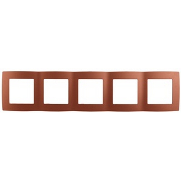Изображение товара Рамка на 5 постов ЭРА 12-5005-14 в медном цвете