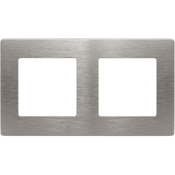 

Рамка на 2 поста (титан) ЭРА 12-5102-16, Серый, 12-5102-16