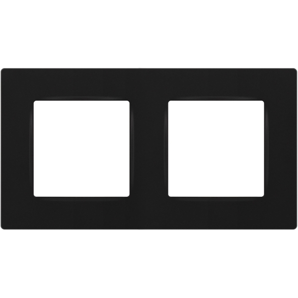Изображение товара Рамка на 2 поста ЭРА 12-5202-05 черная для внутреннего монтажа