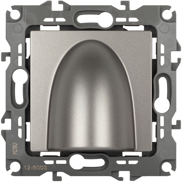 

Вывод кабеля встраиваемый (титан) ЭРА 12-6003-16, Серый, 12-6003-16