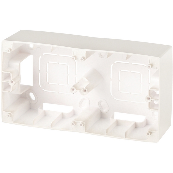 

Коробка для накладного монтажа на 2 поста (перламутровый) ЭРА 12-6102-15, 12-6102-15