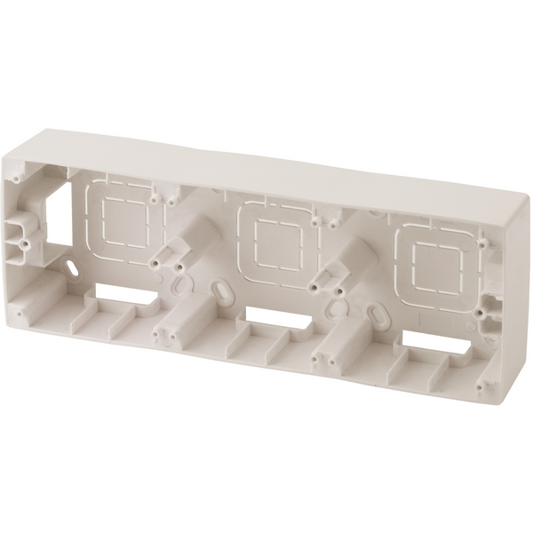 

Коробка для накладного монтажа на 3 поста (слоновая кость) ЭРА 12-6103-02, 12-6103-02