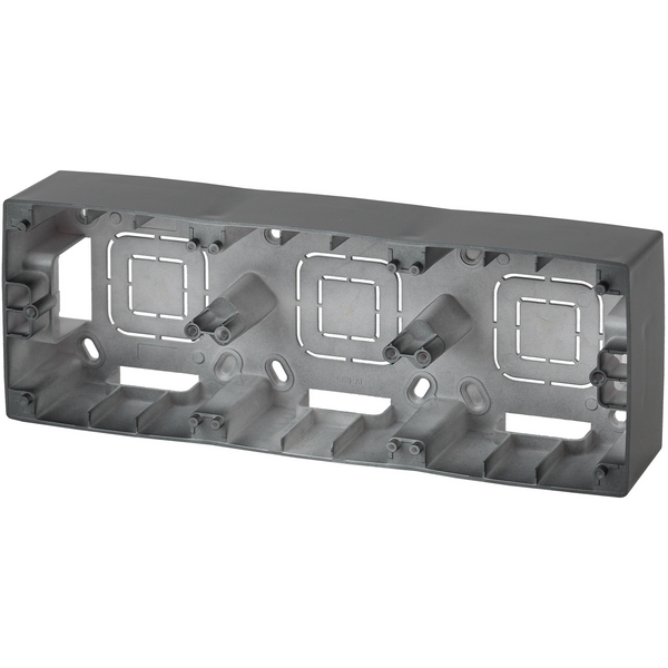 

Коробка для накладного монтажа на 3 поста (антрацит) ЭРА 12-6103-05, Черный, 12-6103-05