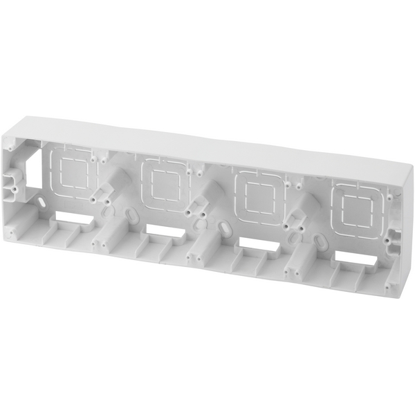 

Коробка для накладного монтажа на 4 поста (белый) ЭРА 12-6104-01, 12-6104-01