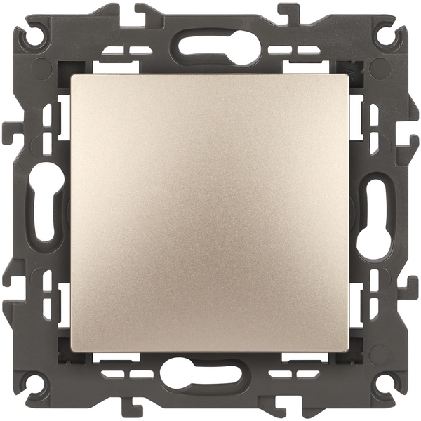 

Проходной переключатель одноклавишный встраиваемый (шампань) ЭРА 14-1108-04, 14-1108-04