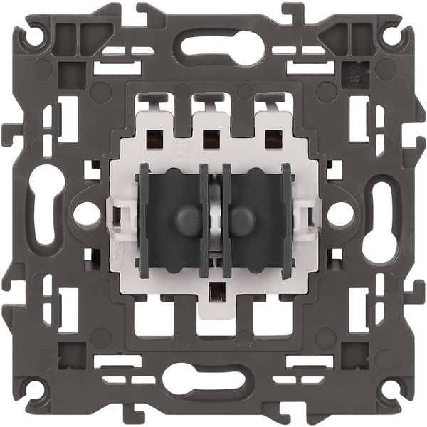 

Механизм двухклавишного переключателя для жалюзи встраиваемый ЭРА 14-1109-99, 14-1109-99