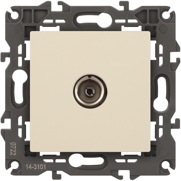 

ТВ-розетка встраиваемая (слоновая кость) ЭРА 14-3101-02, 14-3101-02