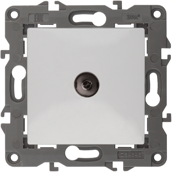 

ТВ-розетка встраиваемая проходная (белый) ЭРА 14-3102-01, 14-3102-01