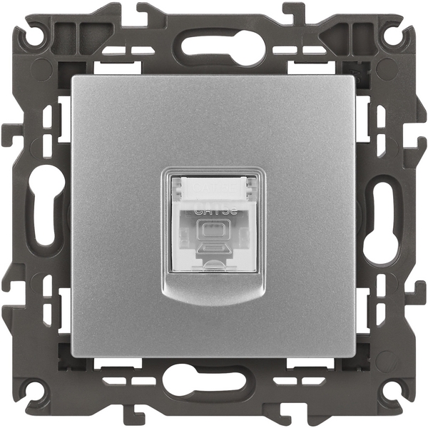 

Розетка встраиваемая Ethernet RJ-45 (алюминий) ЭРА 14-3107-03, 14-3107-03