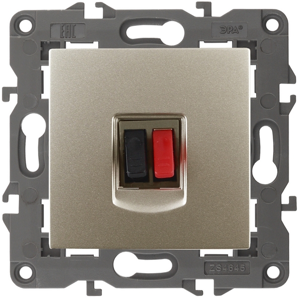 

Акустическая розетка встраиваемая (шампань) ЭРА 14-3111-04, 14-3111-04